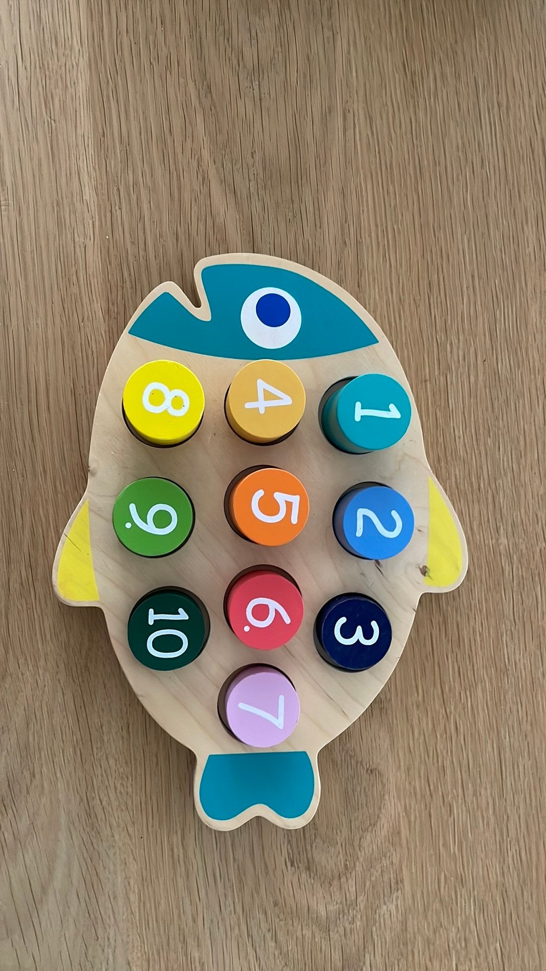 Houten speelgoed cijfers, Ophalen of Verzenden, Zo goed als nieuw