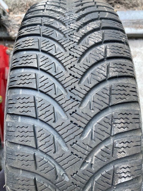 Set van 4 Michelin Alpine winterbanden op stalen velgen, Ophalen, Gebruikt, 15 inch, 175 mm