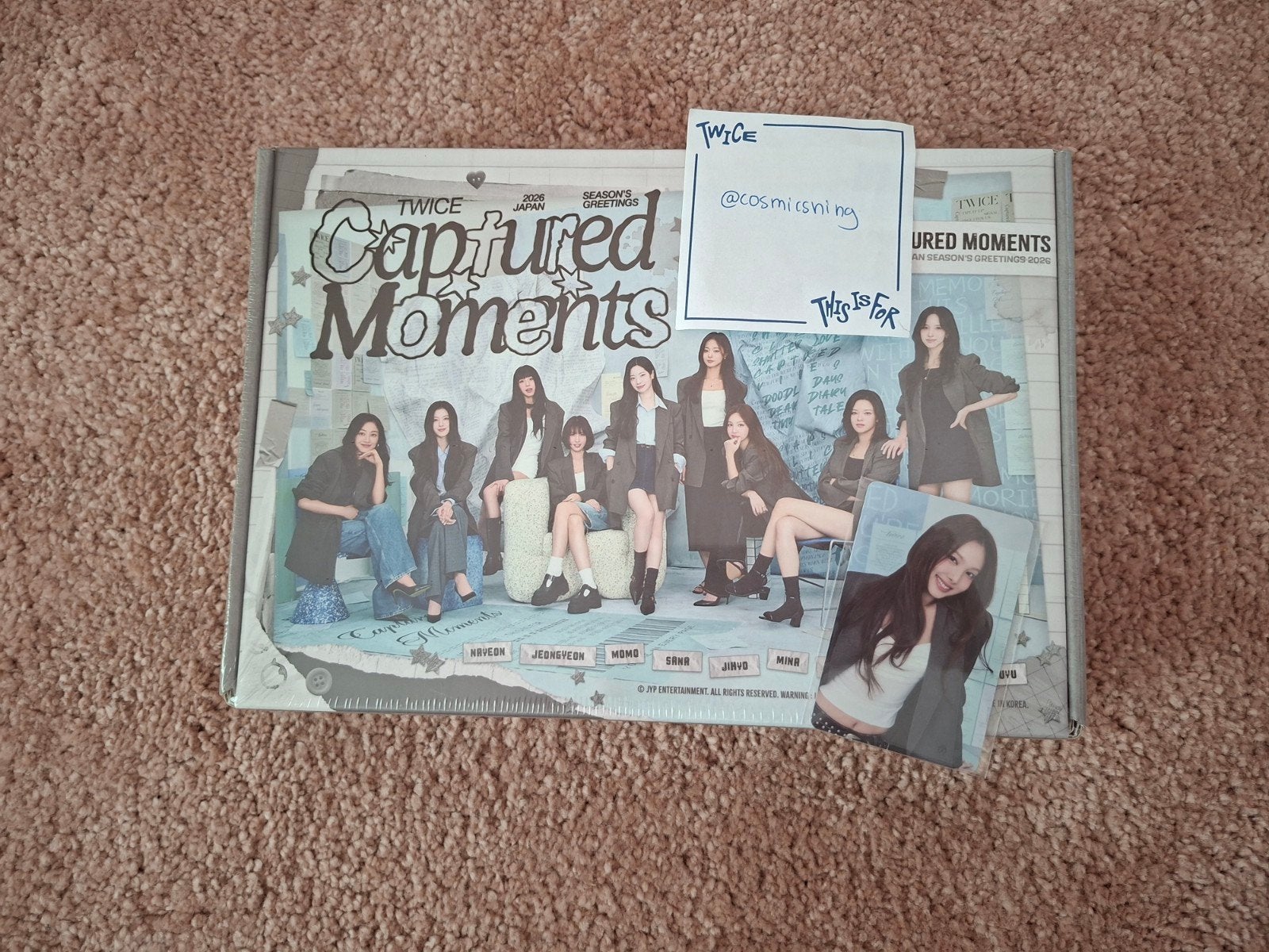 Twice sealed 2026 japanese season's greetings met Nayeon PO, Ophalen of Verzenden, Foto of Kaart
