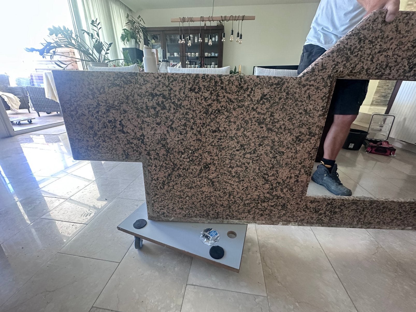 Granieten Granite aanrechtbladen 7 a 7,5m2, Huis en Inrichting, Ophalen, Zo goed als nieuw, 200 cm of meer, Minder dan 100 cm