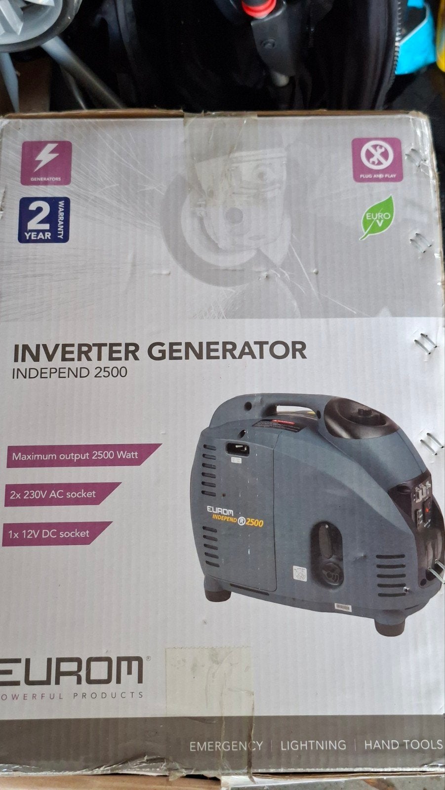 Eurom 2500 aggregaat nog nieuw, Ophalen, Nieuw, Elektroden