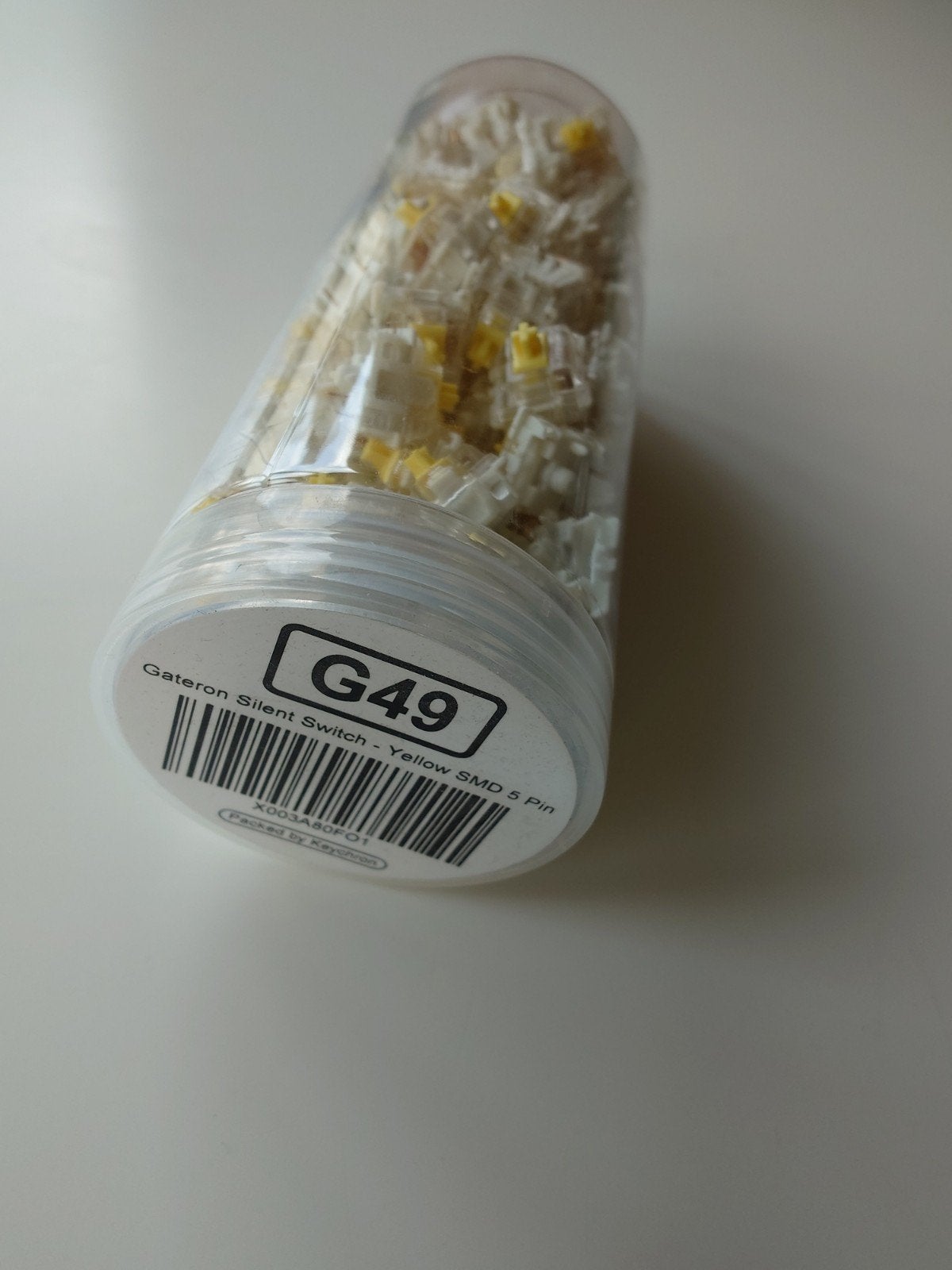 Gateron Silent Switch - Yellow SMD 5 Pin (G49), Computers en Software, Ophalen of Verzenden, Overige indelingen, Nieuw, Gateron