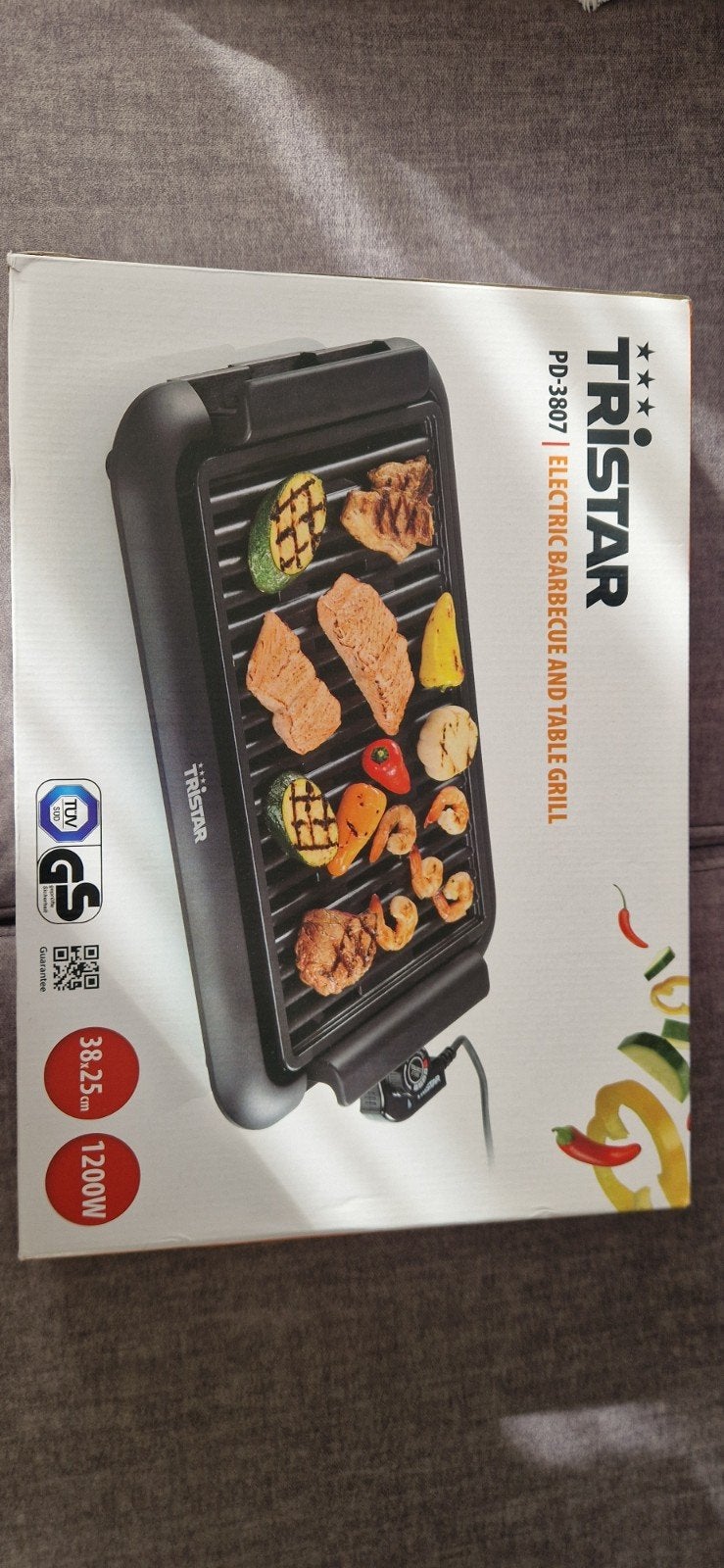 Tristar PD-3807 Elektrische Barbecue en Tafelgrill, Ophalen of Verzenden, Nieuw, Tristar