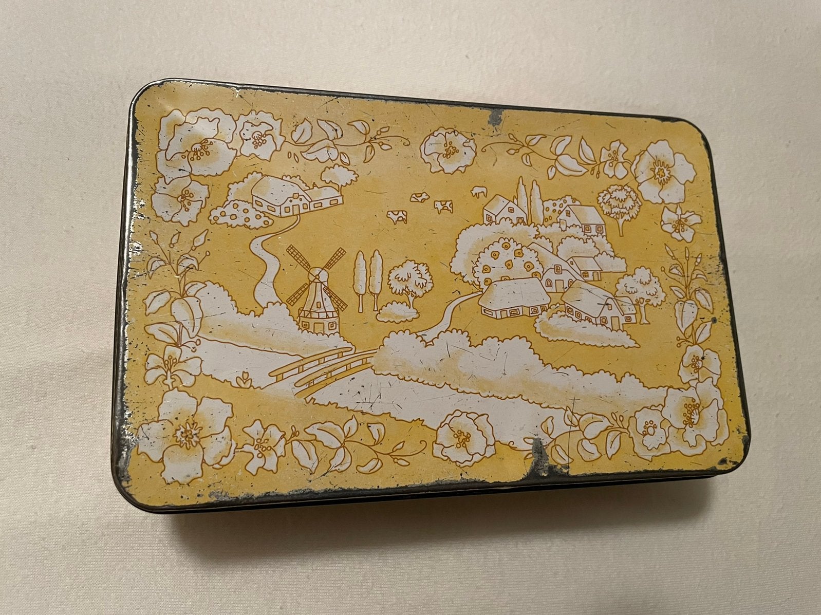 Tk vintage blik trommel voor koekjes etc. van Verkade, Verzamelen, Blikken, Ophalen of Verzenden, Gebruikt, Koek(jes), Verkade