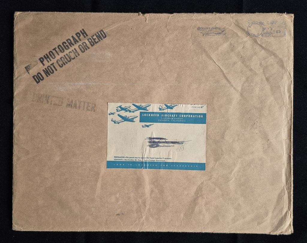 Originele envelop van Lockheed Aircraft Corporation (N240), Ophalen of Verzenden, Gebruikt, Overige typen
