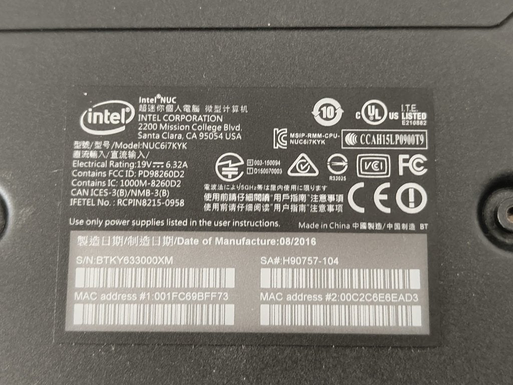 Intel NUC 6 "Skull Canyon" | i7-6770HQ | 16GB RAM |, 2 tot 3 Ghz, Info@intel.com, Intel, Ophalen of Verzenden