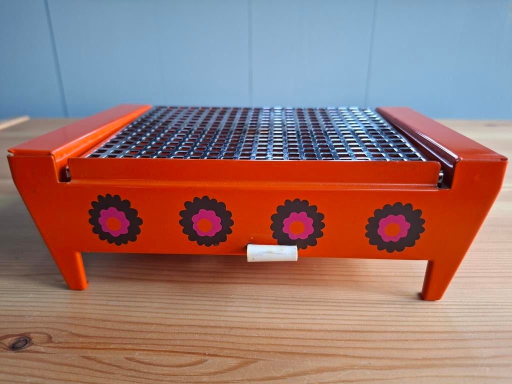 Brabantia Rechaud Patrice Bloemendesign Oranje Vintage, Ophalen of Verzenden