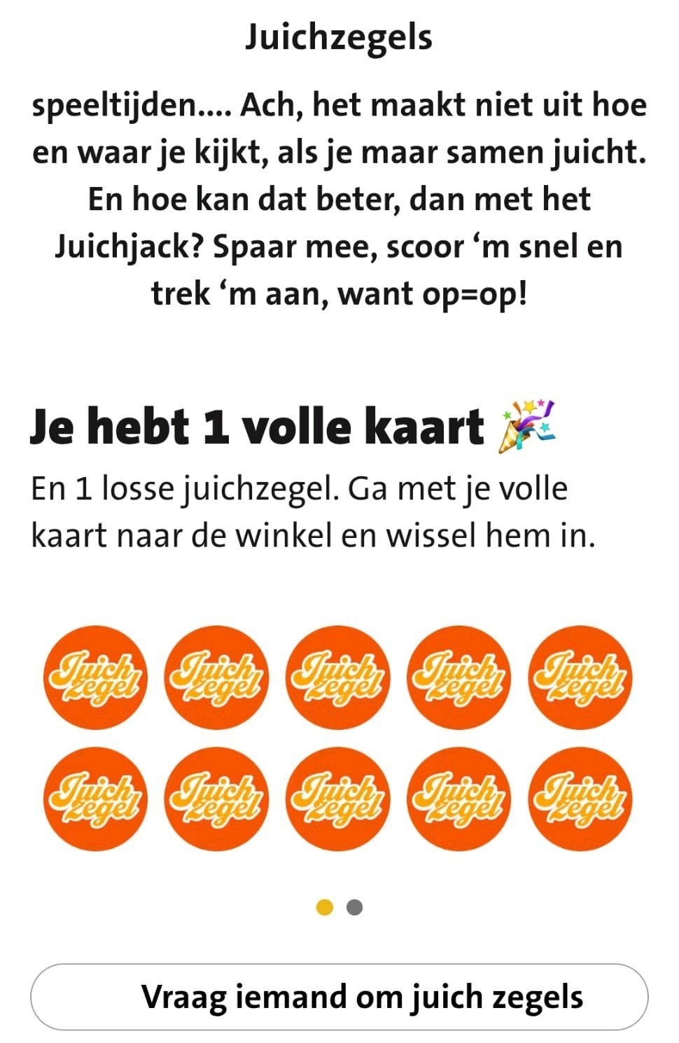 Jumbo juich zegels, Jumbo, Ophalen of Verzenden