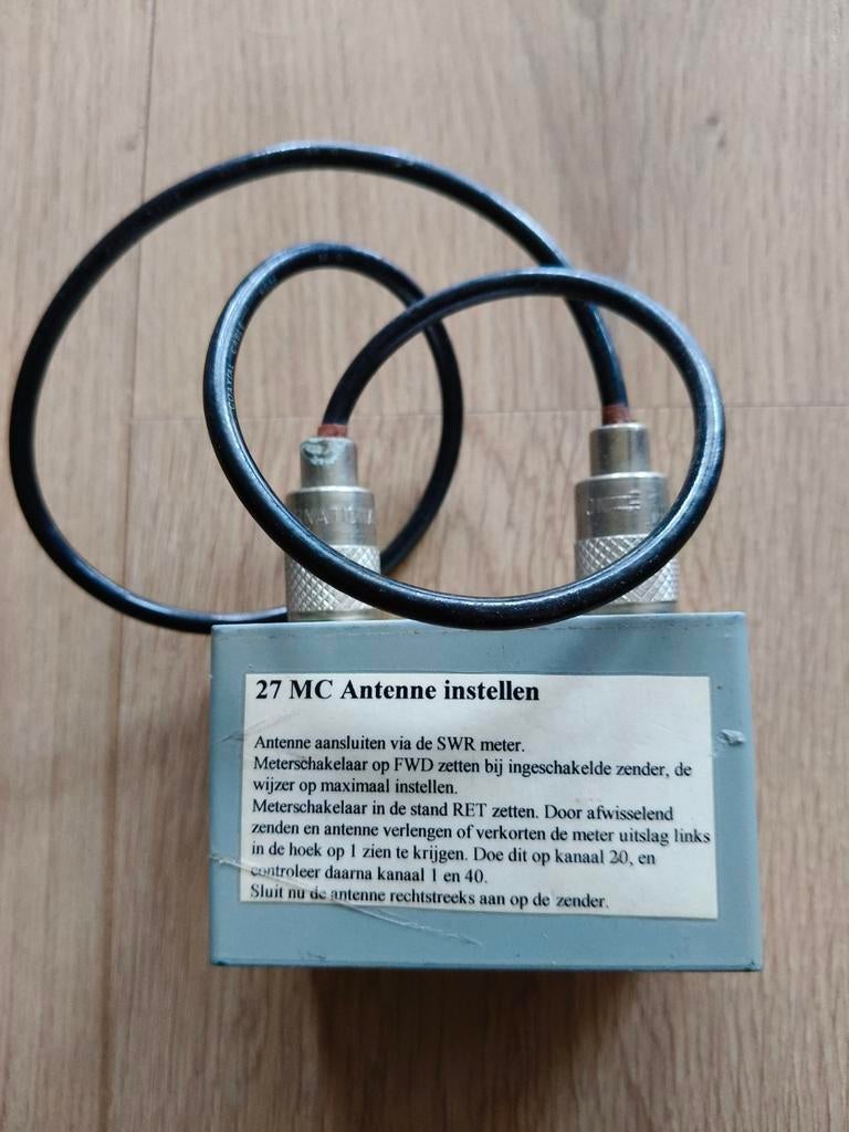 ALAN K135 SWR Meter voor 27 MC Antenne Afstemming, Ophalen, Gebruikt, Zender en Ontvanger