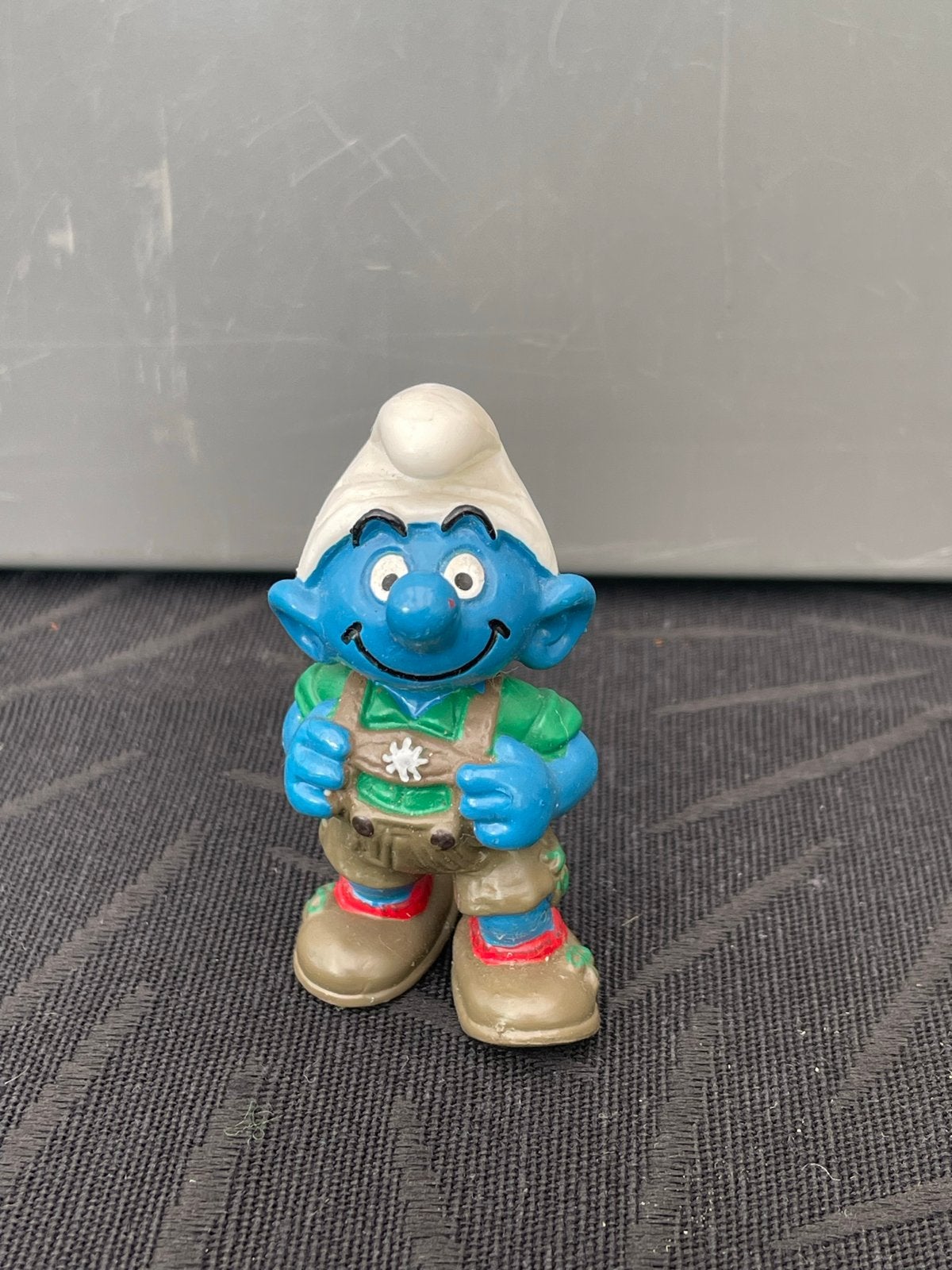 Vintage Smurf wandelaar, Ophalen of Verzenden, Gebruikt, Overige Smurfen, Poppetje, Figuurtje of Knuffel
