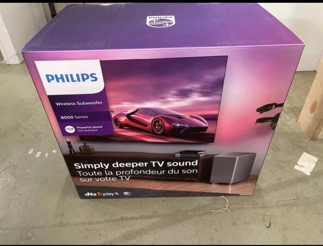 Philips Draadloze Subwoofer 8000 Serie - TAW8506, 150 watt of meer, Philips, Subwoofer, Ophalen of Verzenden