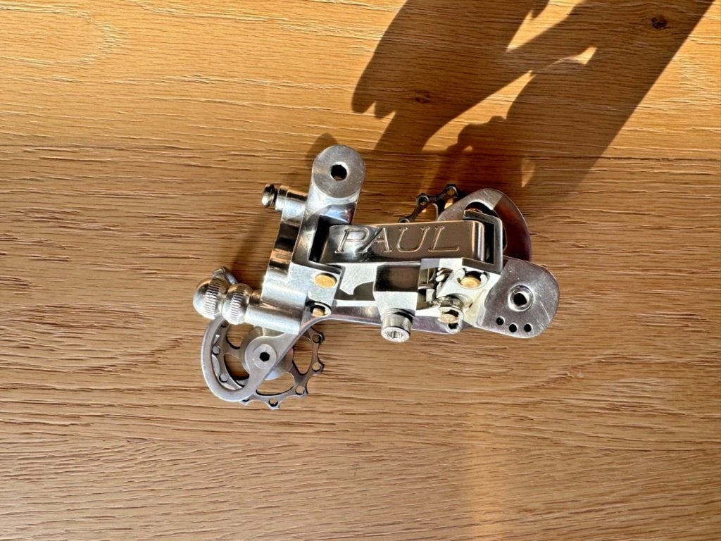 Paul Component achterderailleur – titanium, Racefiets, Ophalen of Verzenden, Zo goed als nieuw, Derailleur of Ketting