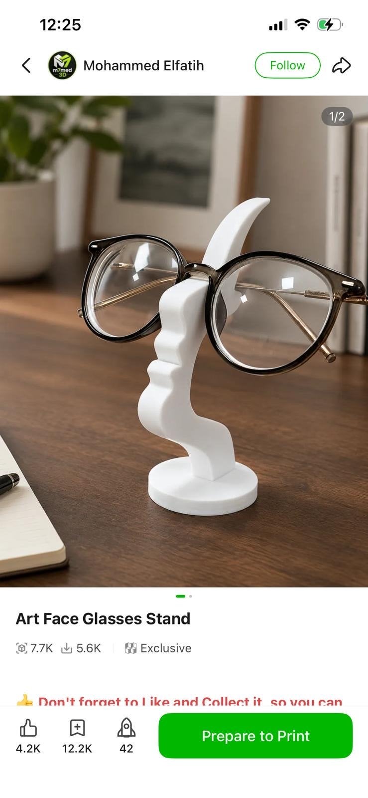 Decoratieve standaard voor bril of zonnebril, Nieuw, Kunststof, Ophalen of Verzenden, Modern