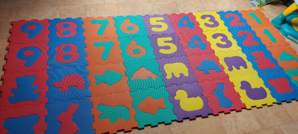Foam Vloerpuzzel, Kinderen en Baby's, Speelgoed | Kinderpuzzels, Ophalen, 10 tot 50 stukjes, Zo goed als nieuw, 6 maanden tot 2 jaar
