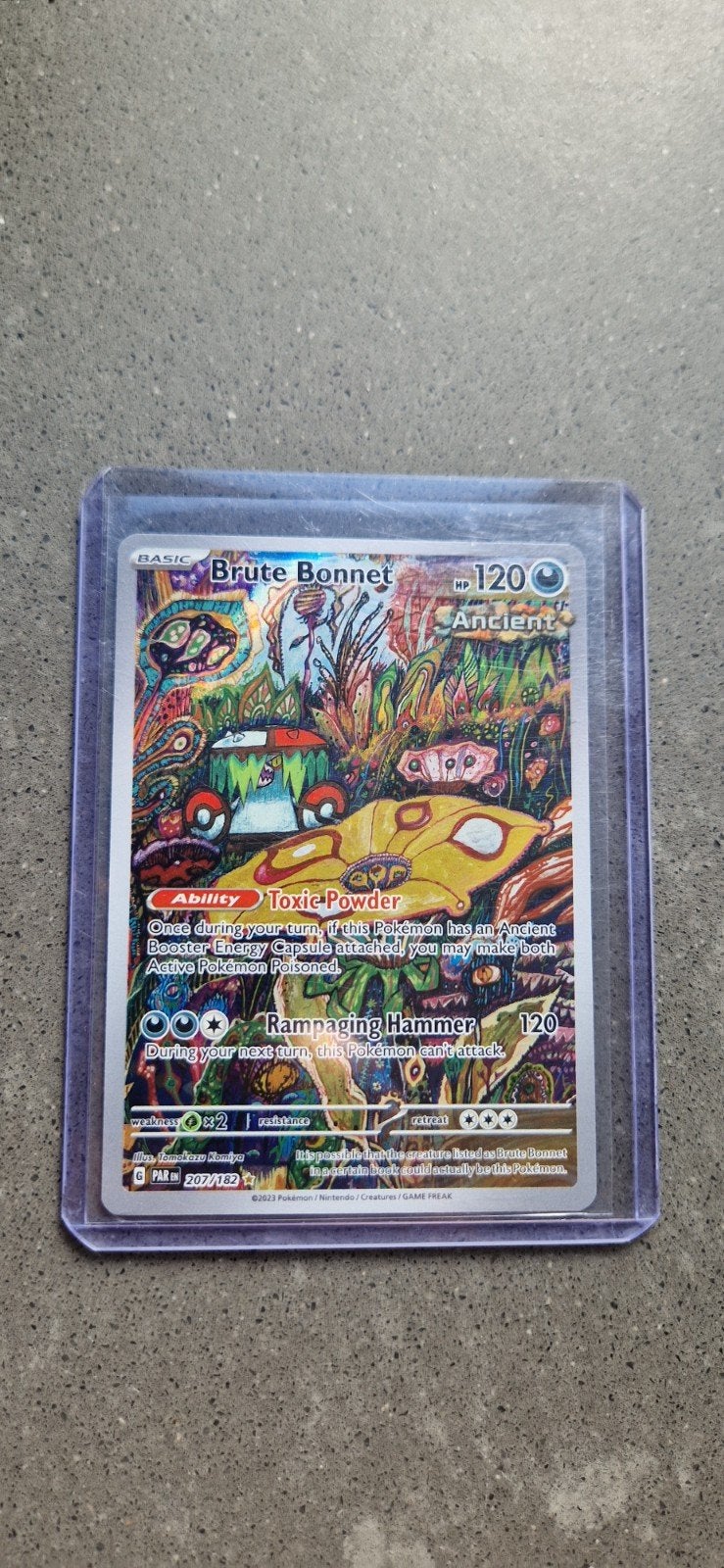 Brute Bonnet 207/182 Paradox Rift Full Art Pokemon Kaart, Ophalen of Verzenden
