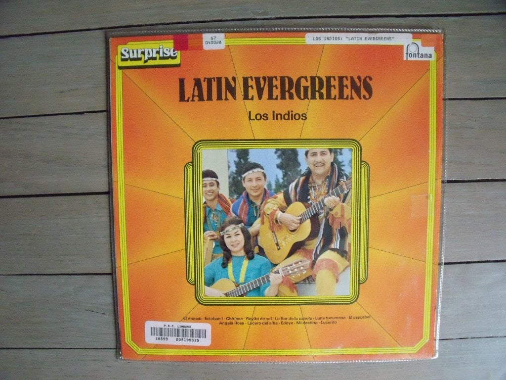 Los Indios - Latin evergreens, LP, Ophalen of Verzenden, Zo goed als nieuw, Latijns-Amerikaans