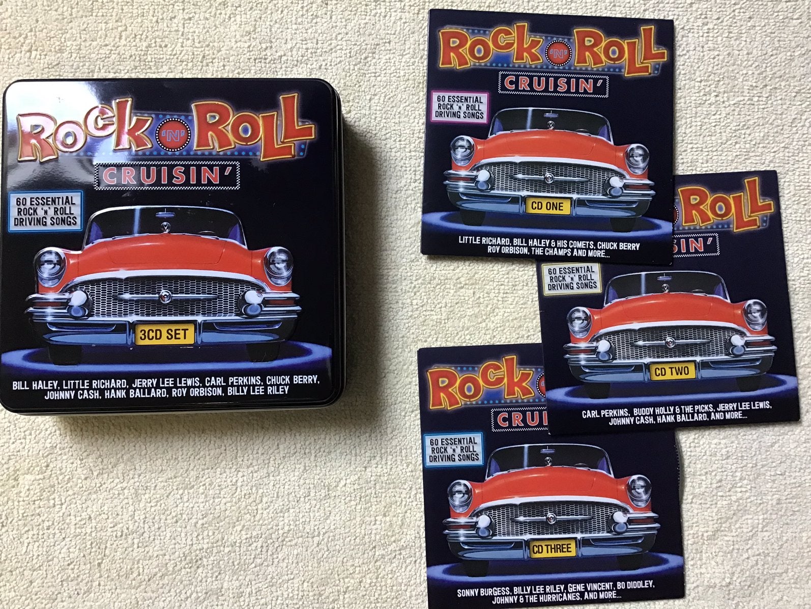 Rock and Roll    Cruisin   (3-Cds), Ophalen, Zo goed als nieuw, Poprock