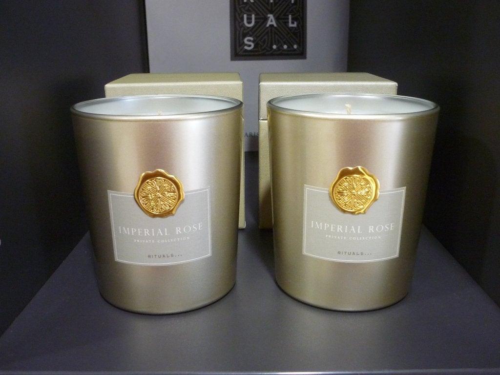 2x Rituals Imperial Rose geurkaars, kaars, candle, Ophalen of Verzenden, Nieuw, Kaars, Rituals