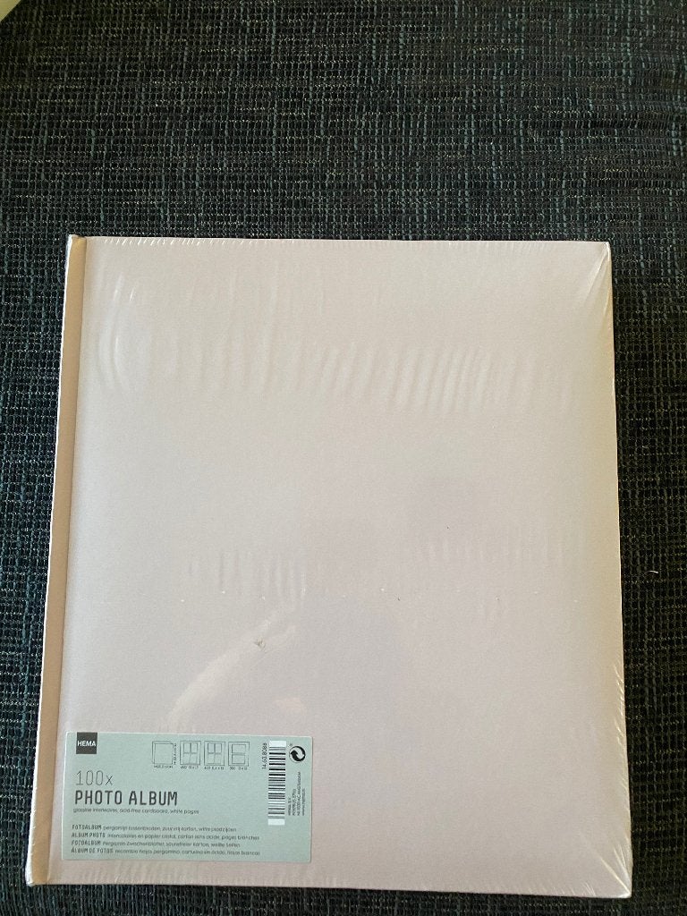 Foto album lichtroze met witte bladen Nieuw, Ophalen of Verzenden, Nieuw, Roze