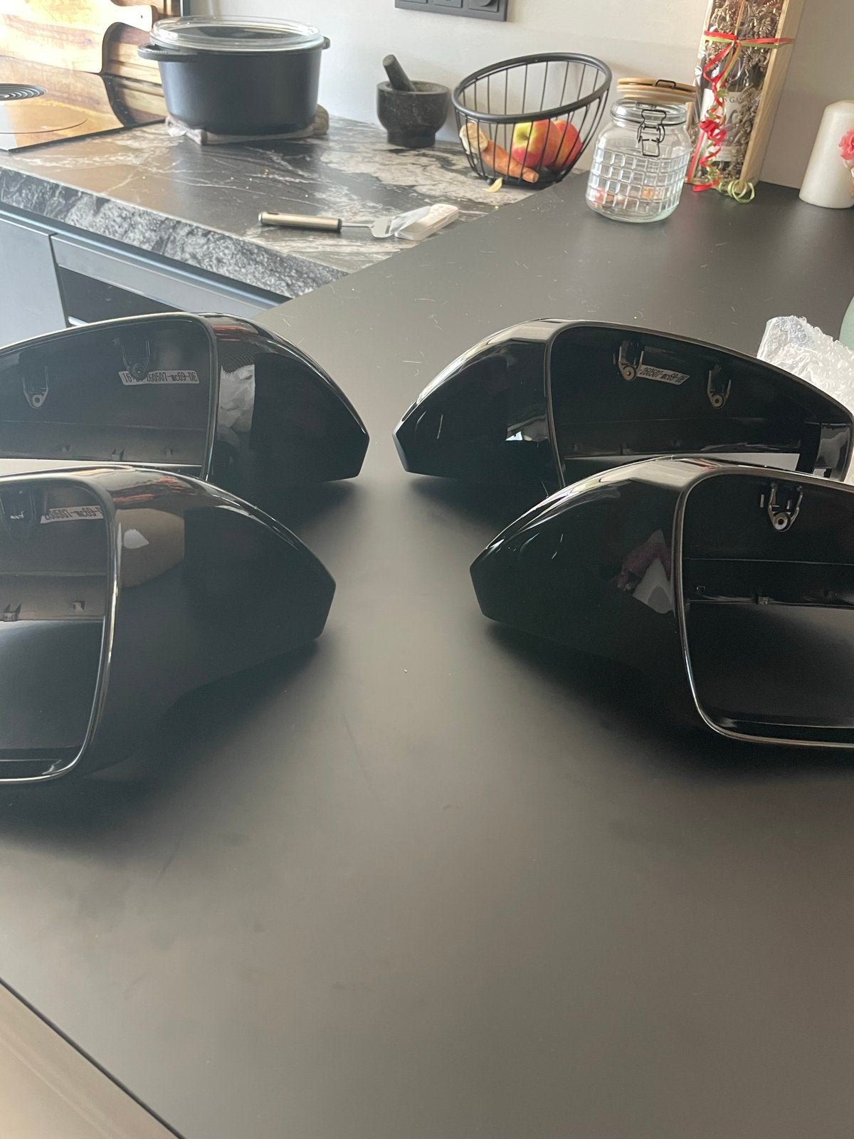 Nieuwe zwarte spiegelkappen voor Audi A6 C8, Ophalen of Verzenden, Nieuw, Audi