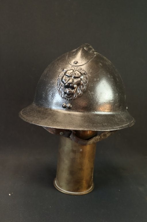 WO2 Belgische Adrian helm, Ophalen of Verzenden, Overige gebieden, Helm of Baret