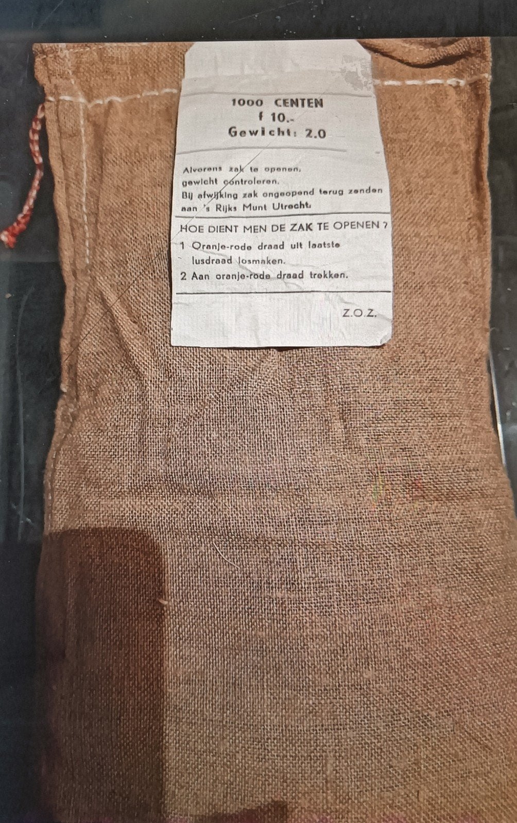Nederland Originele dichte zak 1000 centen 1980, Ophalen of Verzenden, Koningin Juliana, 1 cent, Losse munt