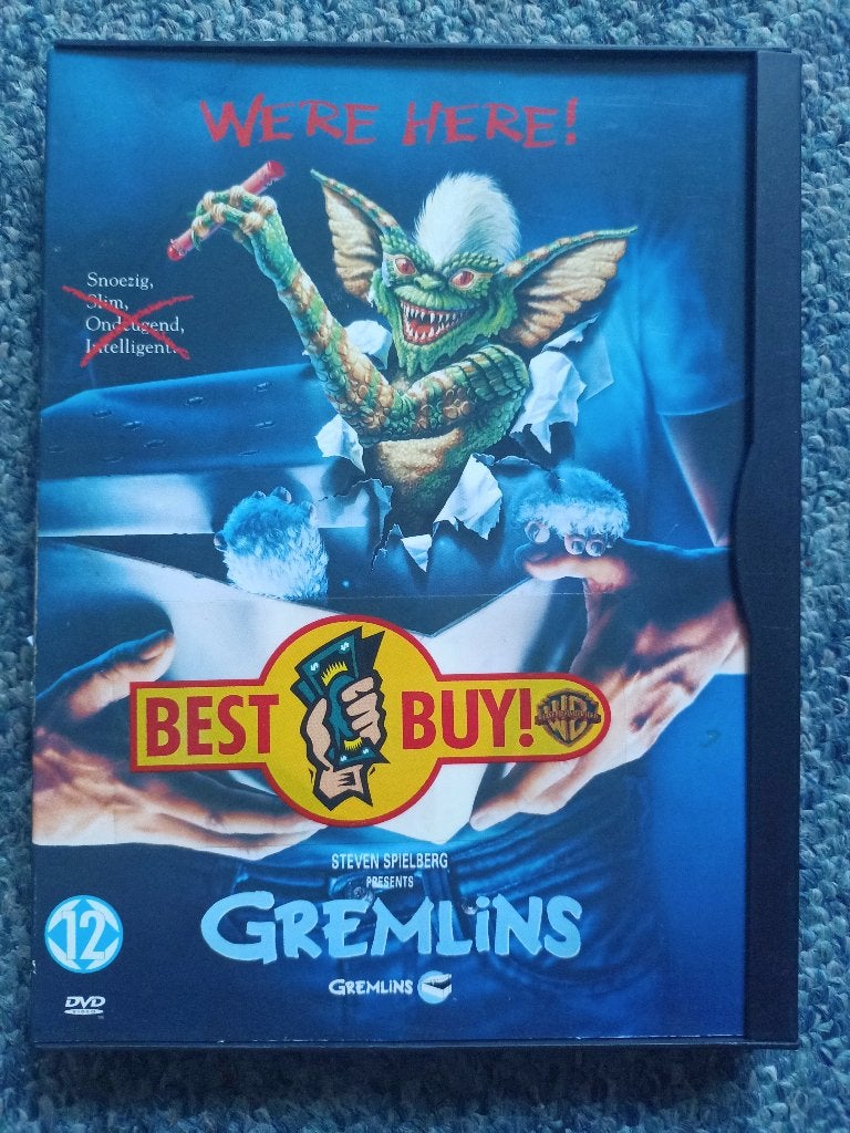 Gremlins IMDb 7.3. Steven Spielberg, Actiekomedie, Nederlands, Ophalen of Verzenden, Zo goed als nieuw