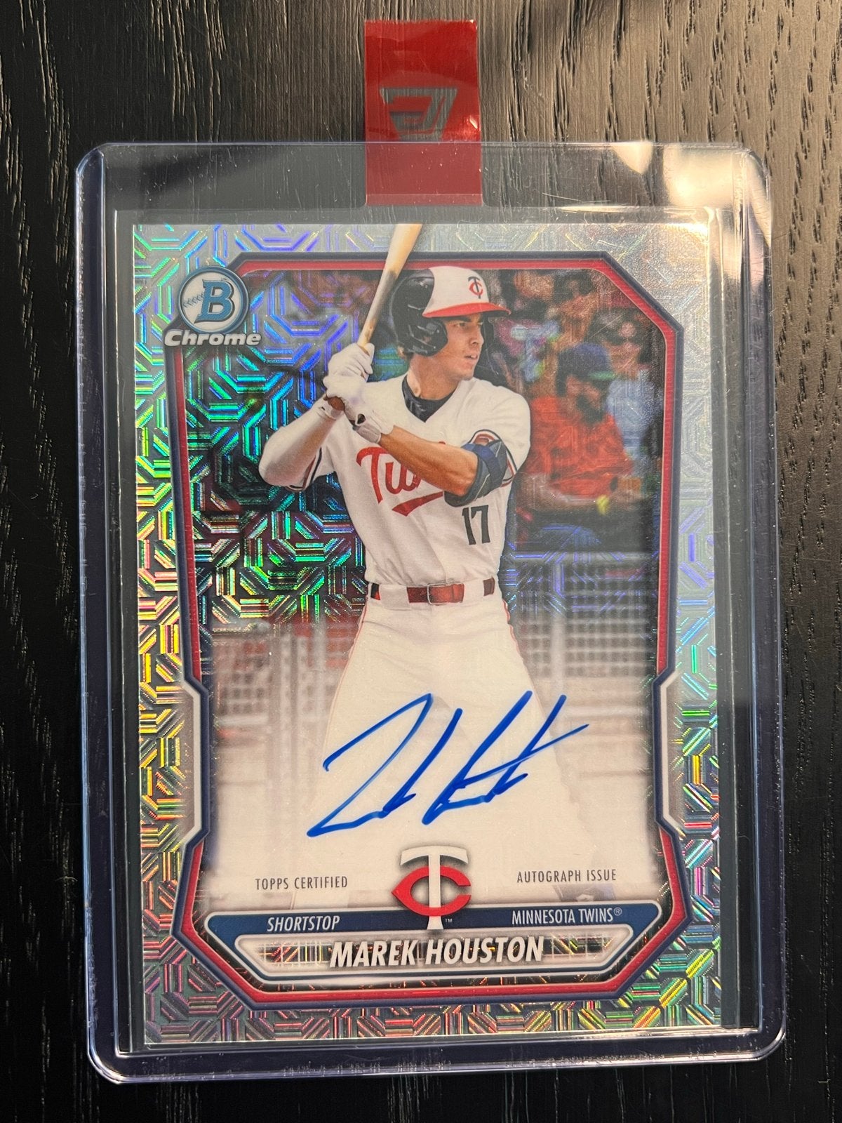 Topps Honkbalkaart Marek Houston On-Card Auto #BMA-MH, Ophalen of Verzenden, Zo goed als nieuw, Overige sporten, Spelerskaart