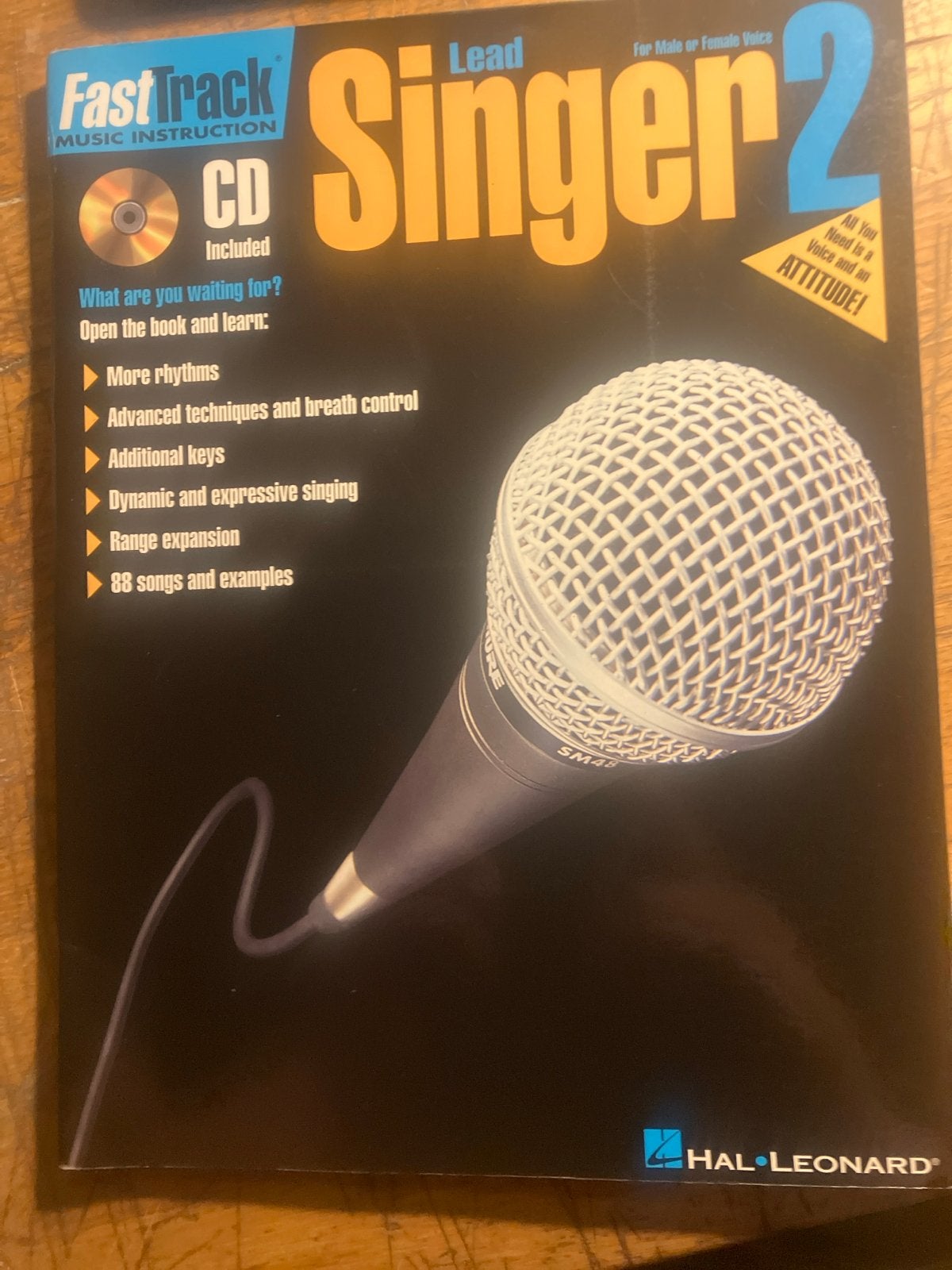 Fast Track Lead Singer 2 - Zangboek met CD (Hal Leonard), Overige genres, Zang, Les of Cursus, Ophalen of Verzenden