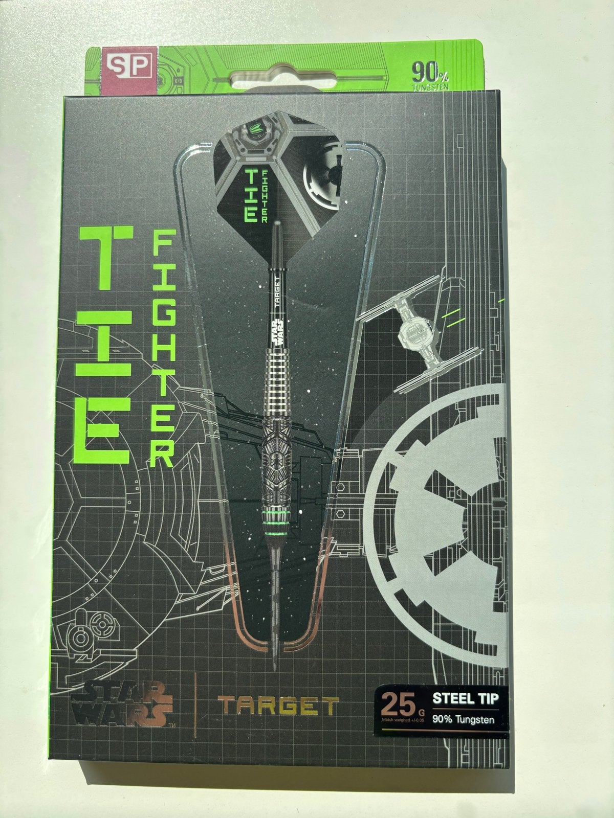 Target dartpijlen star wars tie Fighter 25g 90% Tungsten, Ophalen of Verzenden, Nieuw, Pijlen