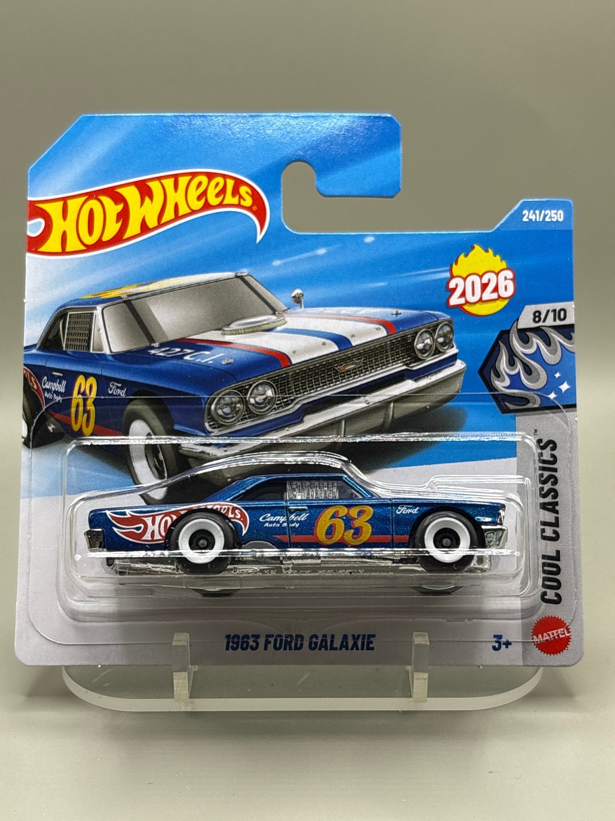 Hot Wheels 2026 1963 Ford Galaxie - Nieuw in verpakking, Auto, Nieuw, Ophalen of Verzenden, Mattel