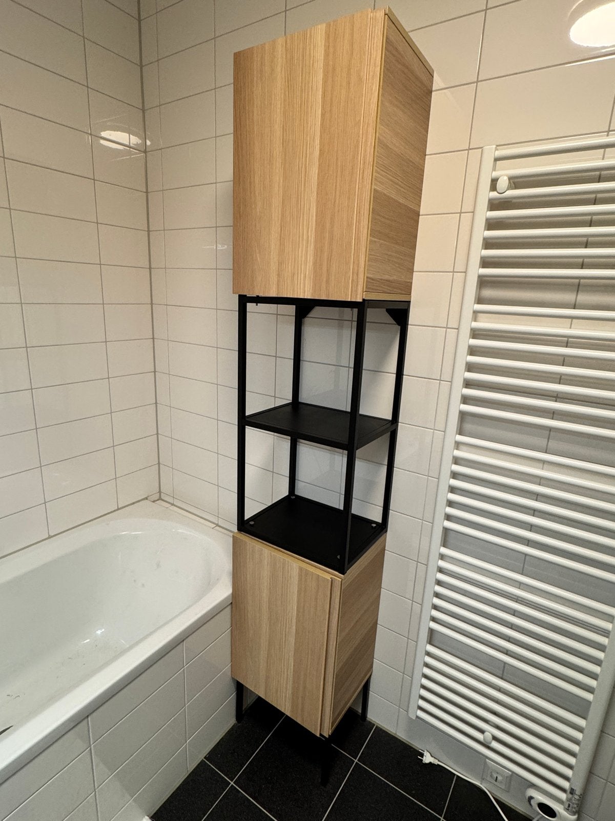 Ikea ENHET kast met open rek en deuren, Ophalen, Zo goed als nieuw