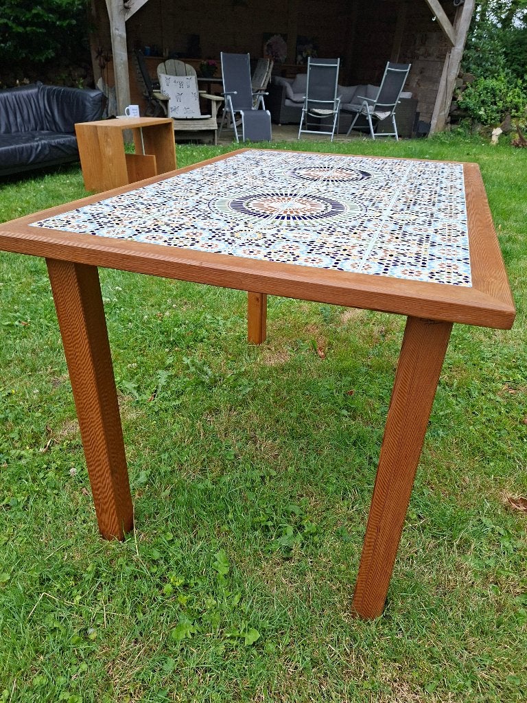 Eettafel, Huis en Inrichting, Tafels | Eettafels, Ophalen, Overige materialen, 100 tot 150 cm, 50 tot 100 cm
