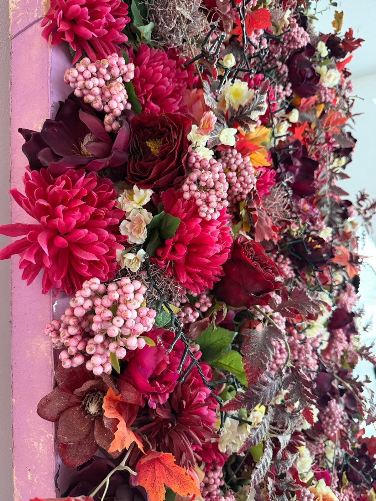 Luxe Flowerwall / Bloemenwand met Verlichting – 2,40  2,20, Ophalen, Zo goed als nieuw