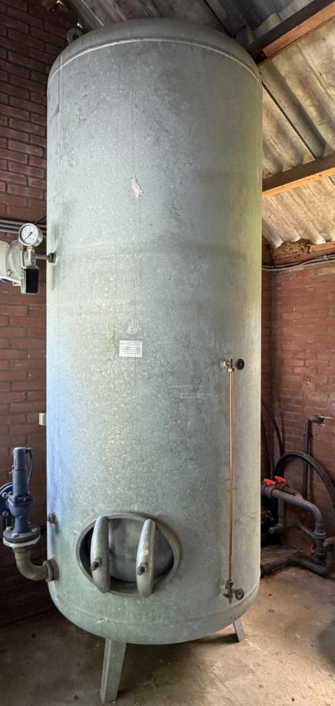 Gegalvaniseerd drukvat/ketel 6 bar water 3000 liter, Ophalen, Gebruikt