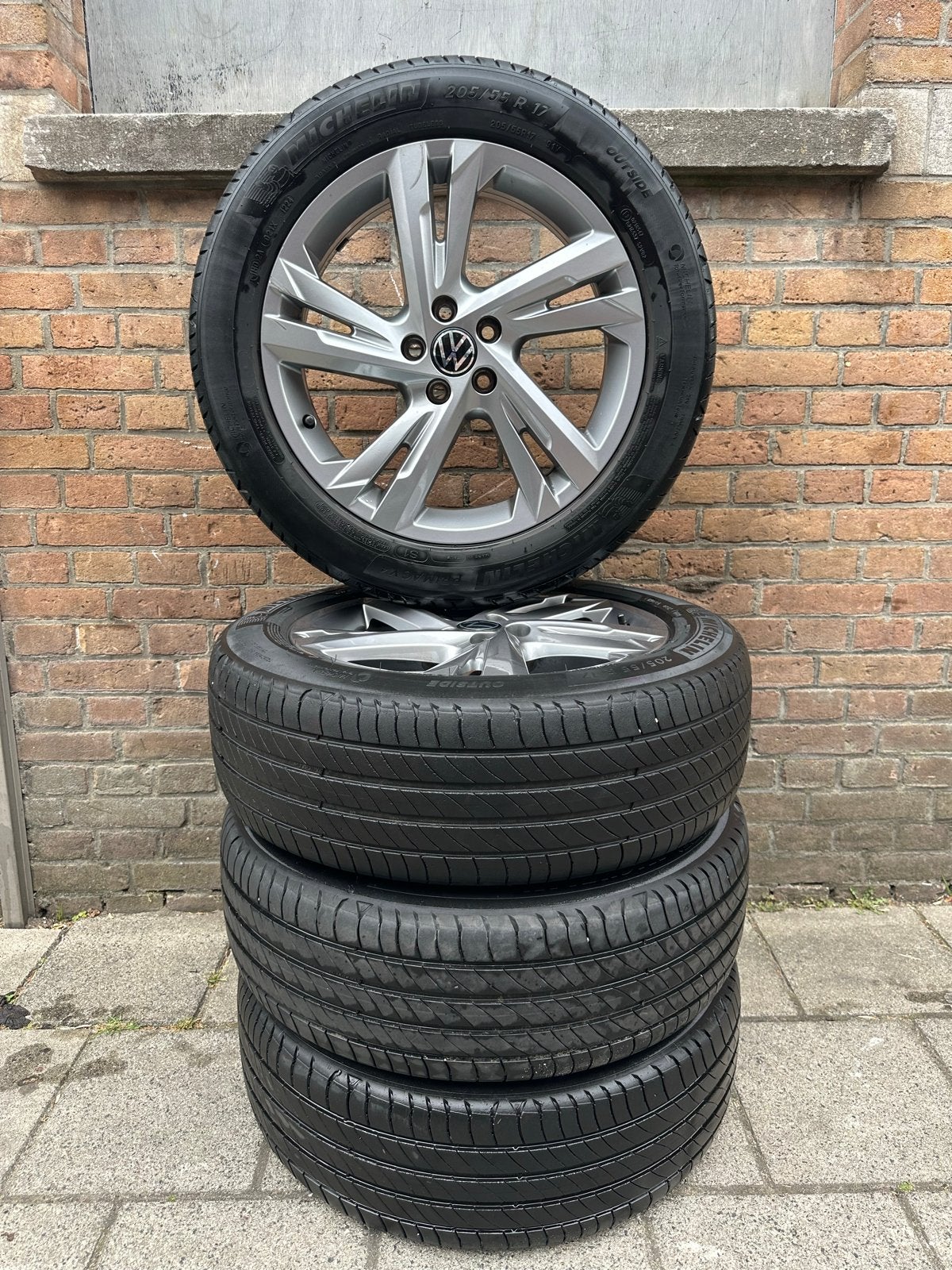 Volkswagen Taigo Polo R line 17 inch velgen Michelin, Auto-onderdelen, Banden en Velgen, Banden en Velgen, Zomerbanden, 17 inch