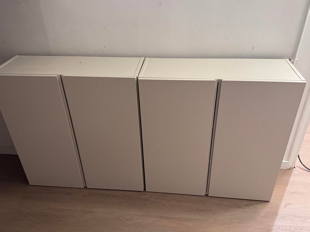 2x IKEA Ivar kasten, zijdeglans beige geschilderd, Ophalen, Gebruikt