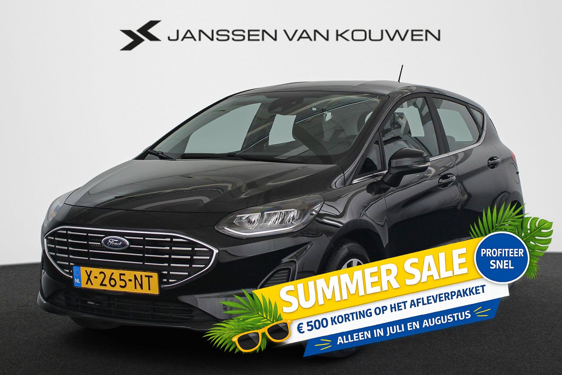 Ford Fiesta 1.0 EcoBoost Hybrid Titanium Apple CarPlay Stoel, Auto's, Gebruikt, Euro 6, 1133 kg, Origineel Nederlands