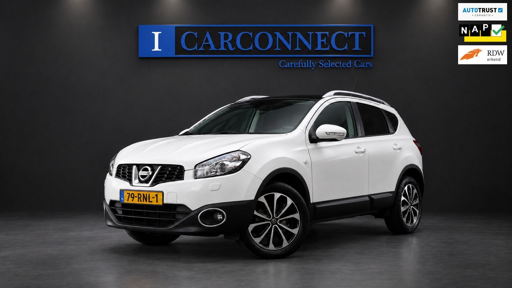Nissan Qashqai 1.6 360 Edition|Camera|Pano|Cruise|Clima|NAP, Auto's, Voorwielaandrijving, Gebruikt, 4 cilinders, Wit