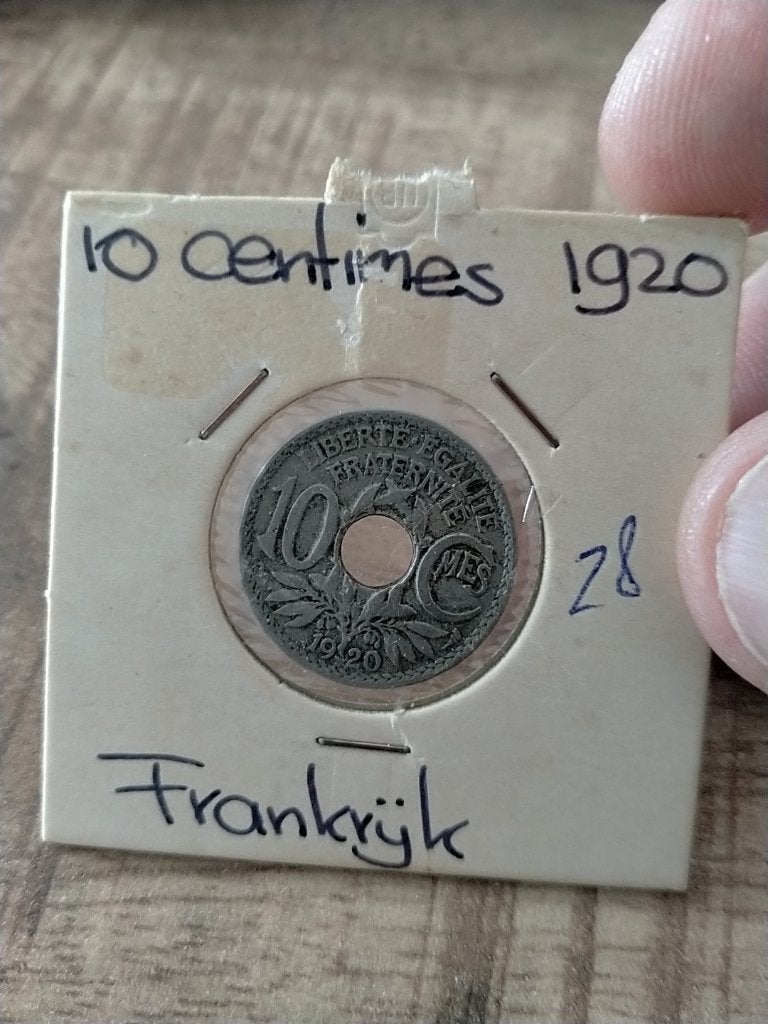 Frankrijk 20 Centimes 1920, Verzenden, Frankrijk, Losse munt