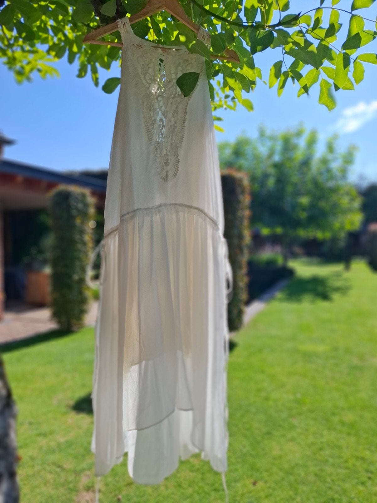 Pull & Bear Witte Jurk Maat S, Kleding | Dames, Pull & Bear, Ophalen of Verzenden