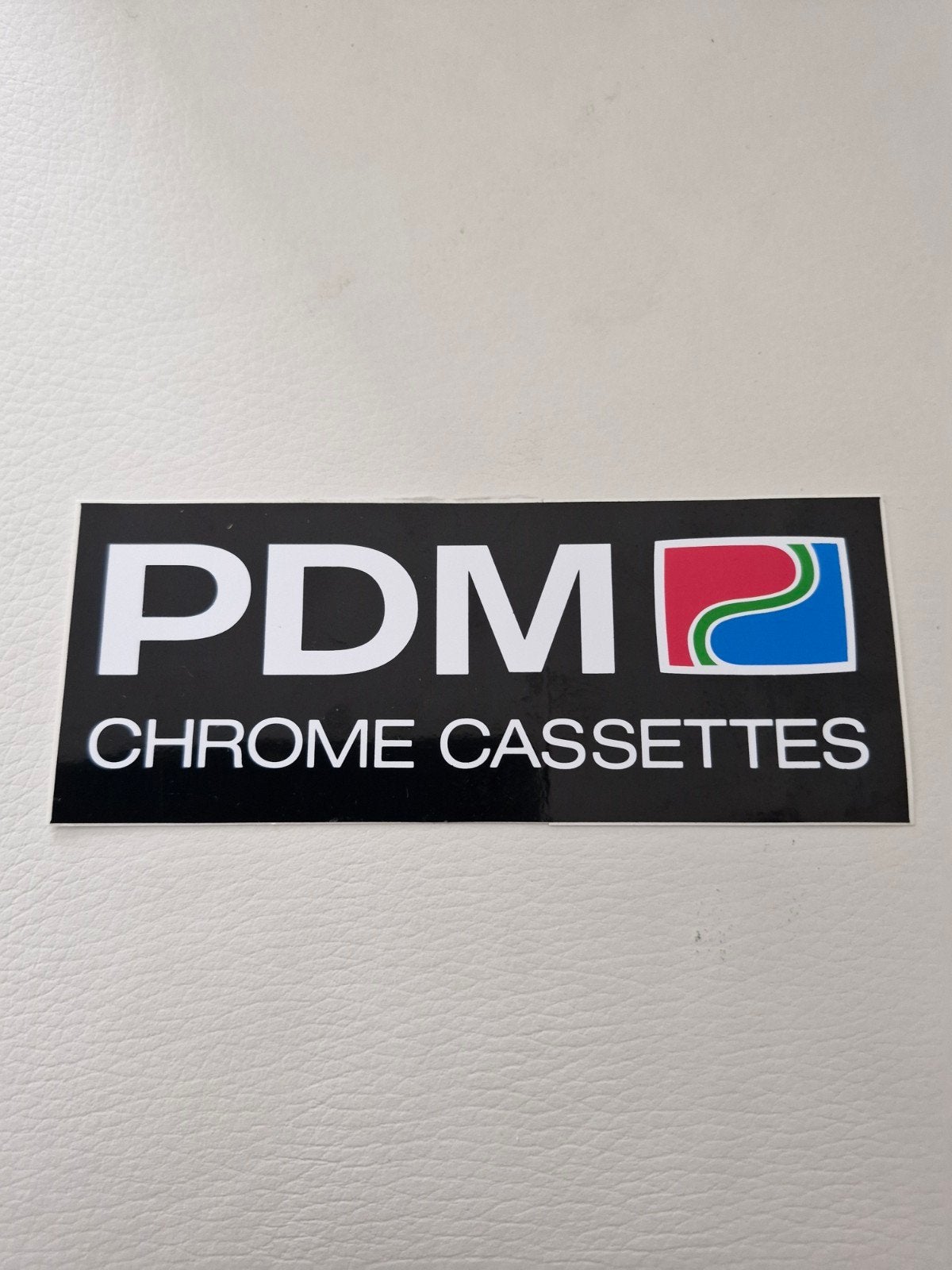 10120 PDM Chrome Cassettes Sticker - Vintage Design, Ophalen of Verzenden, Nieuw, Overige typen
