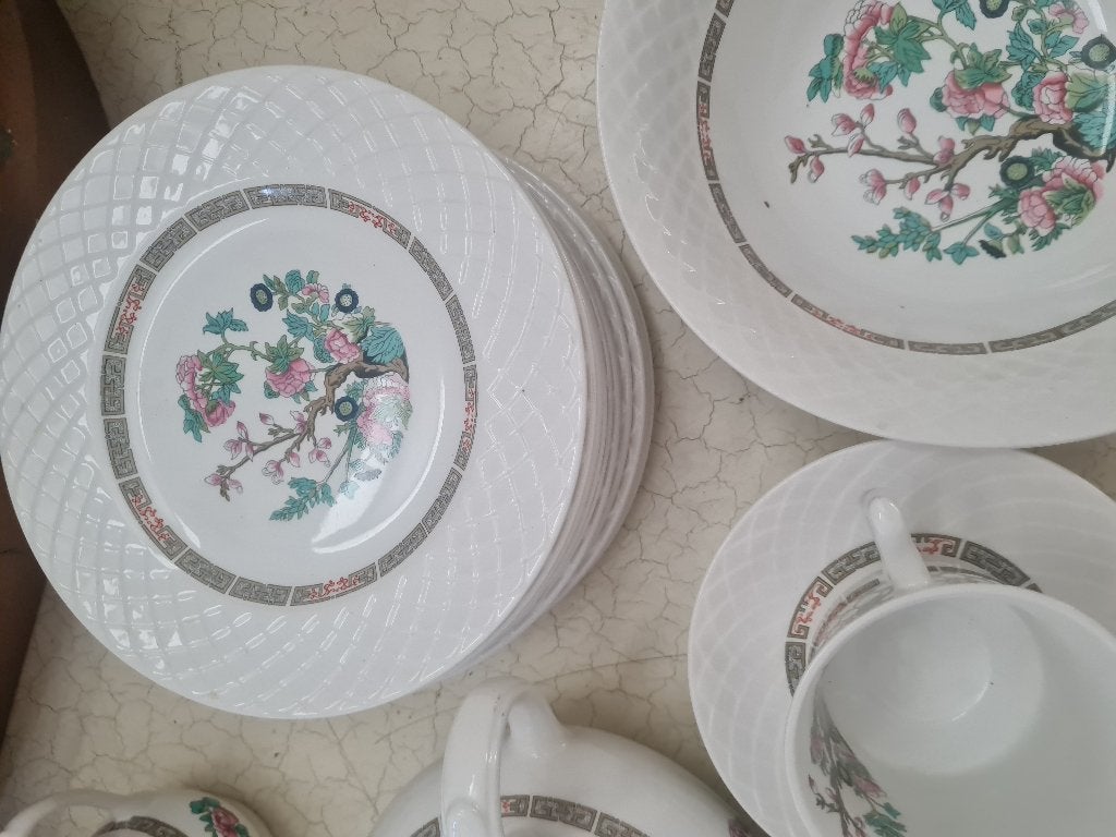 34-delig Wedgewood servies enoch, Heikant 21 Kaatsheuvel, Belle Vieille Brocante, Ophalen of Verzenden, Zo goed als nieuw
