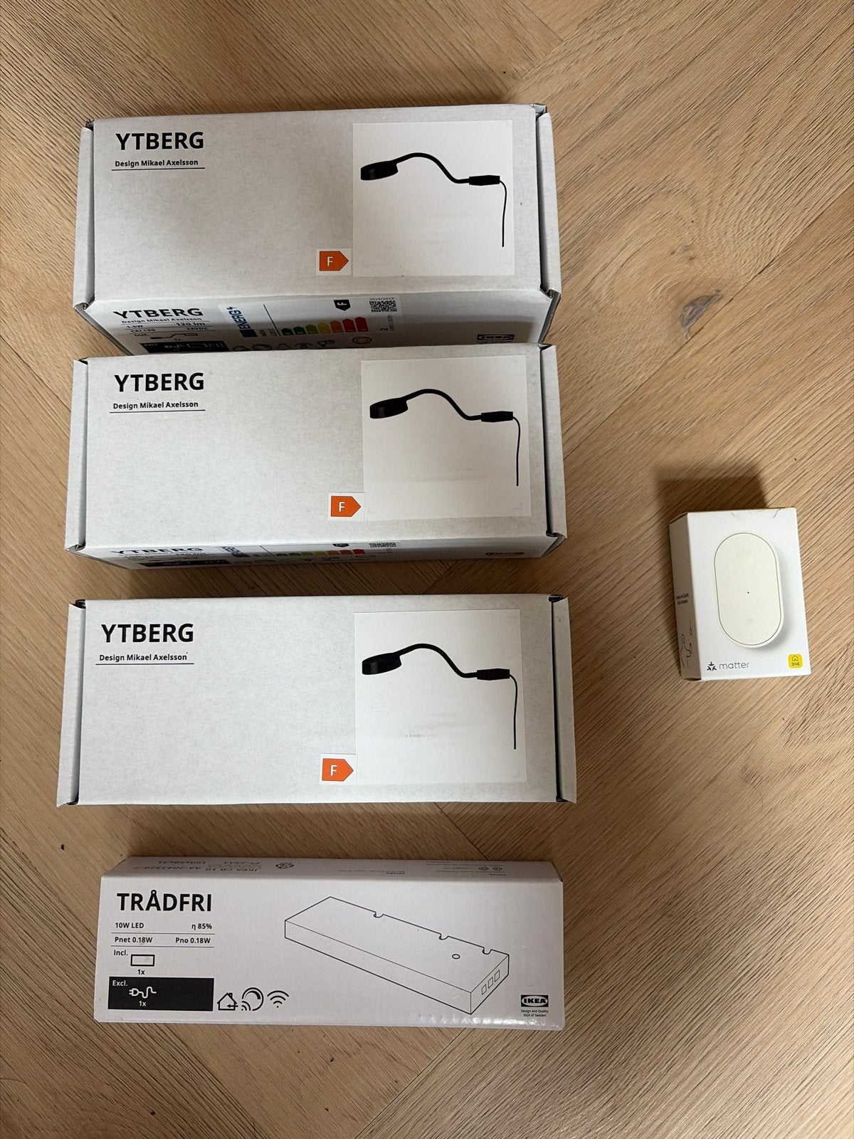 IKEA YTBERG Verlichtingsset met Afstandsbediening, Led-lamp, Dimbaar, Nieuw, Ophalen of Verzenden