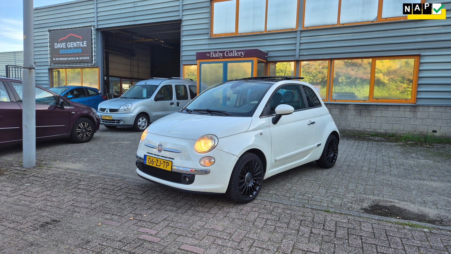 Fiat 500 1.4-16V Sport OPEN DAK, Auto's, Voorwielaandrijving, 101 pk, 4 cilinders, 4 stoelen