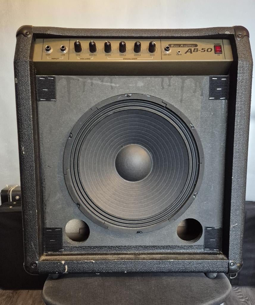 Aria ab-50 bass combo, Ophalen of Verzenden, Gebruikt, Basgitaar, Minder dan 50 watt