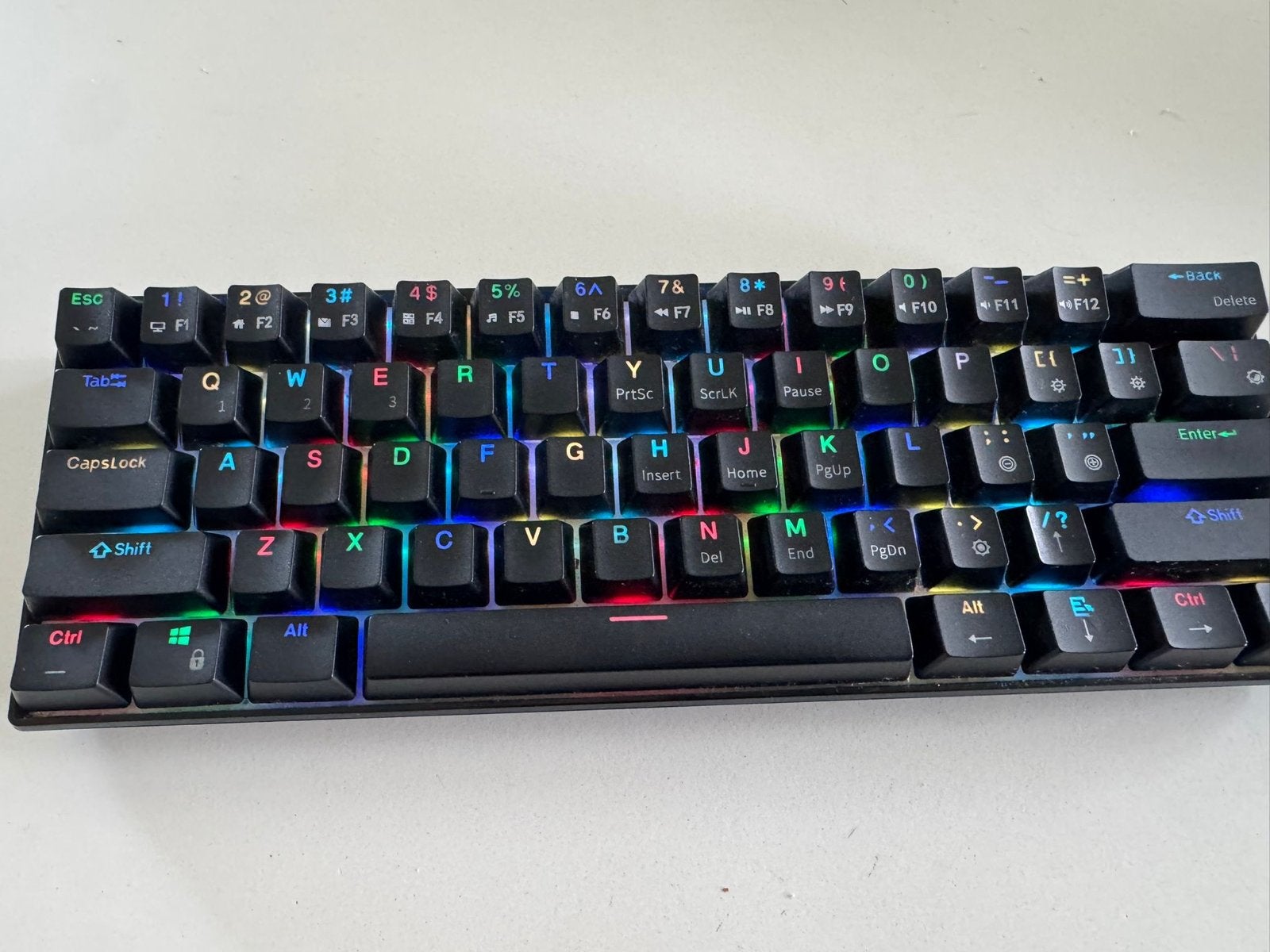 RK61 mechanical Gaming Toetsenbord met Oplaadkabel, Computers en Software, Gebruikt, Gaming toetsenbord, Ophalen of Verzenden
