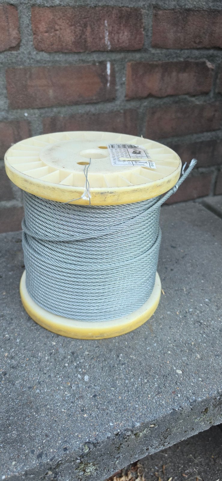 Staalkabel 5mm verzinkt 100m rol, Ophalen of Verzenden, Nieuw