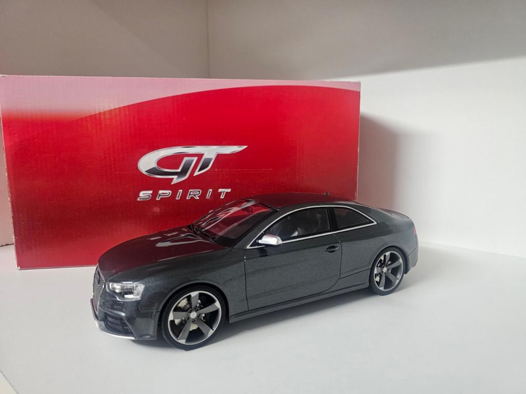 GT Spirit Audi RS5 Coupé Grijs  1:18, Ophalen of Verzenden, Zo goed als nieuw