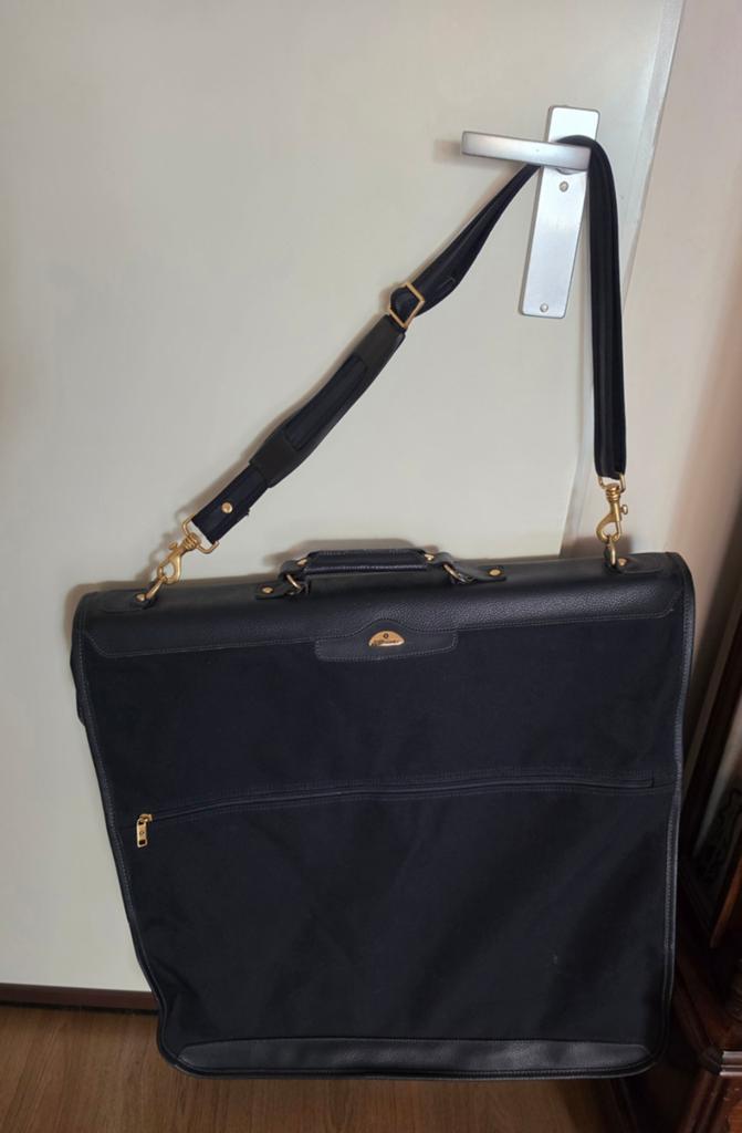 Vintage Samsonite kledingtas. Donker blauw., Ophalen, Zo goed als nieuw, Zwart, 30 cm of meer